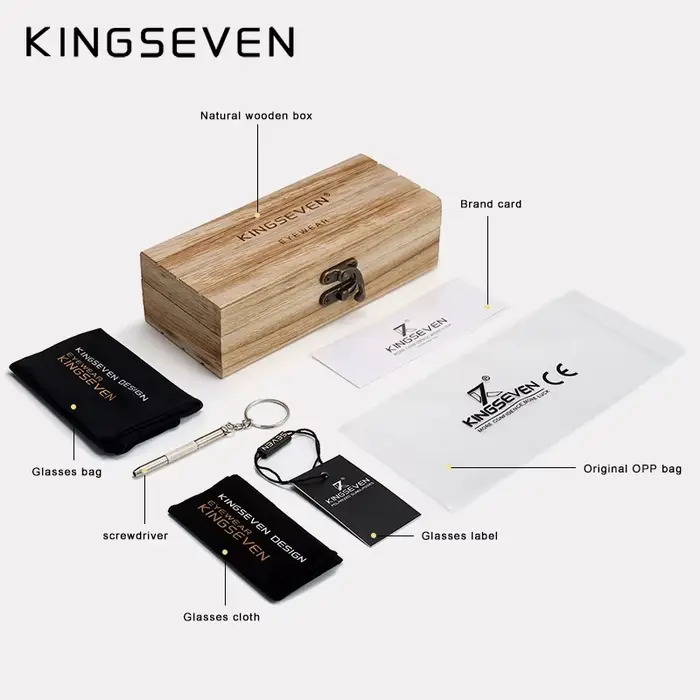 KINGSEVEN UV400 lunettes de soleil pour hommes polarisées haute qualité lunettes de Protection des y