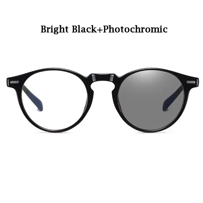 Lunettes de vue photochromiques pour hommes anti-lumière bleue, verres optiques anti-reflets, lunett