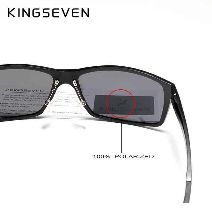 KINGSEVEN-Lunettes de soleil polarisées pour hommes, design de marque, mode aluminium magnésium, lun