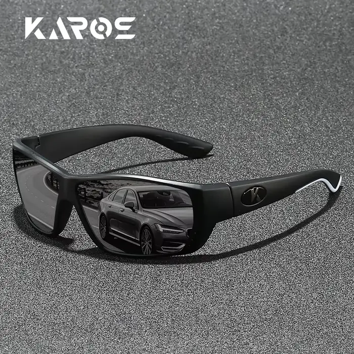 Lunettes de soleil polarisées de sport avec protection UV400 pour le cyclisme, la course à pied et l