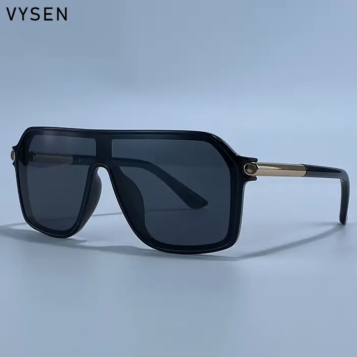 Steampunk une pièce bouclier lunettes de soleil hommes 2026 marque de luxe Vintage surdimensionné mé