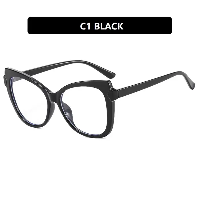 Lunettes pour femmes Tendance 2026 Monture œil de chat Miroir plat TR90 Anti-lumière bleue Lunettes 