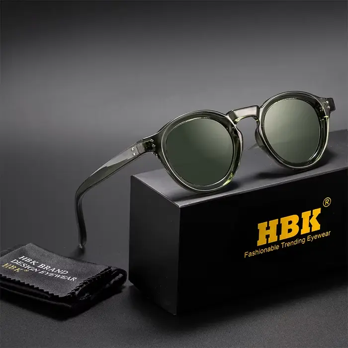 HBK lunettes de soleil polarisées hommes rétro TR90 lentilles TAC de haute qualité lunettes de solei