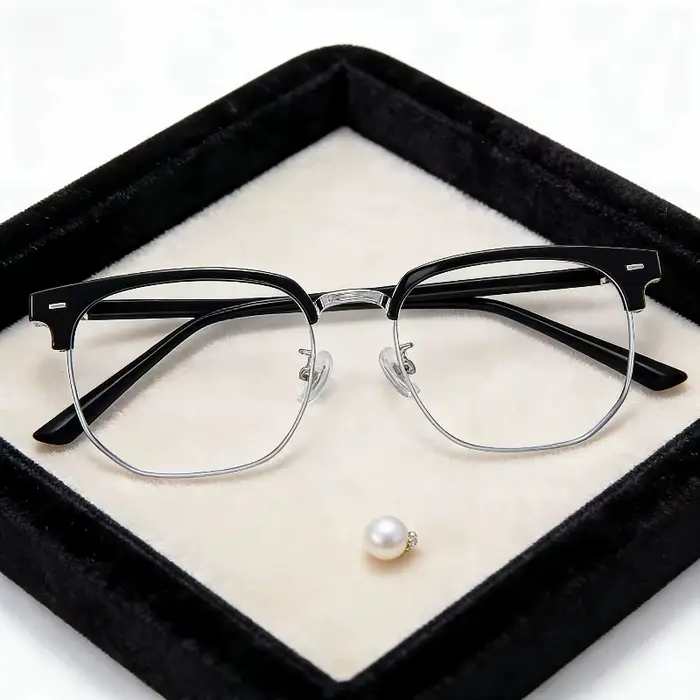 Lunettes demi-cerclées pour hommes