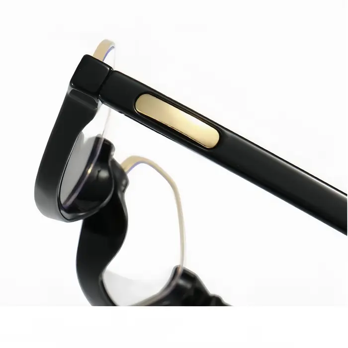 Lunettes semi-montres polygonales à la mode pour hommes et femmes, photographie de rue tendance et lunettes anti-lumière bleue pour les sorties