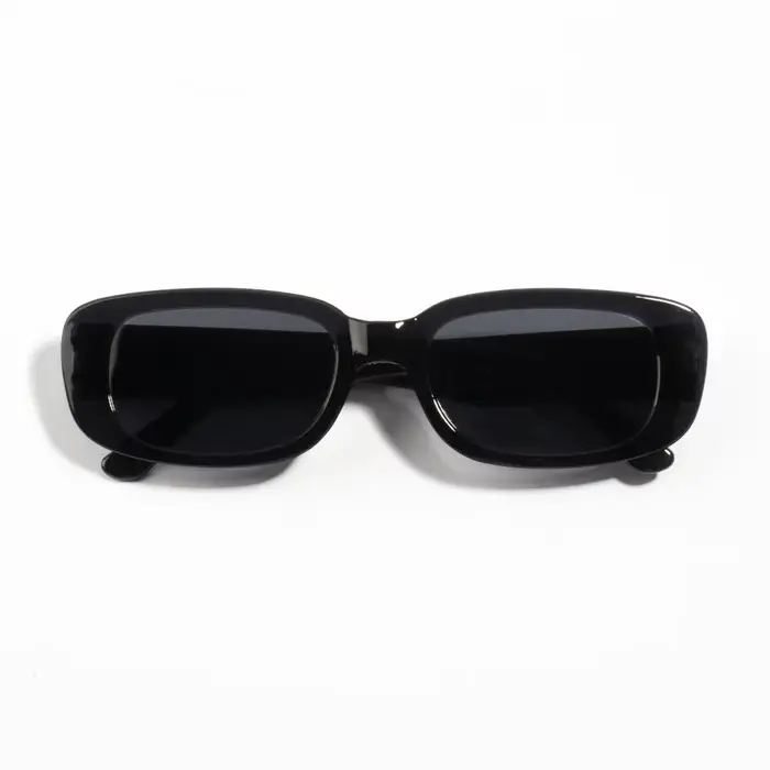 20 pièces Vintage noir carré lunettes De soleil femme marque De luxe petit rectangle lunettes De sol