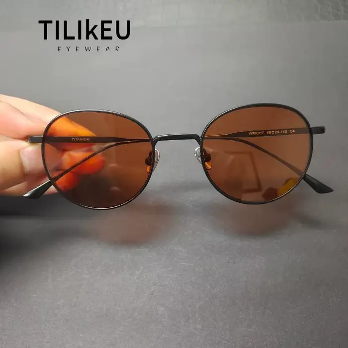 Nouvelles Lunettes de Soleil Tendance en Titane Pur pour Hommes