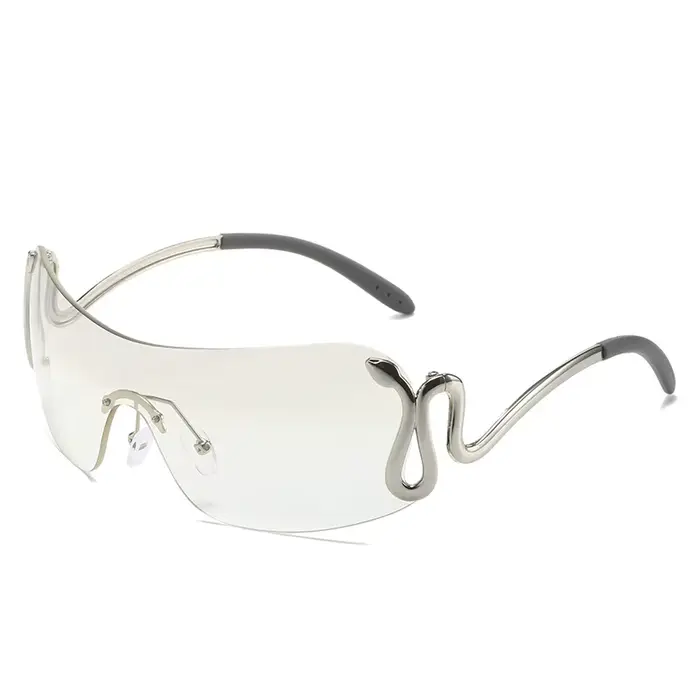 Lunettes de soleil sans monture Y2K pour femme et homme
