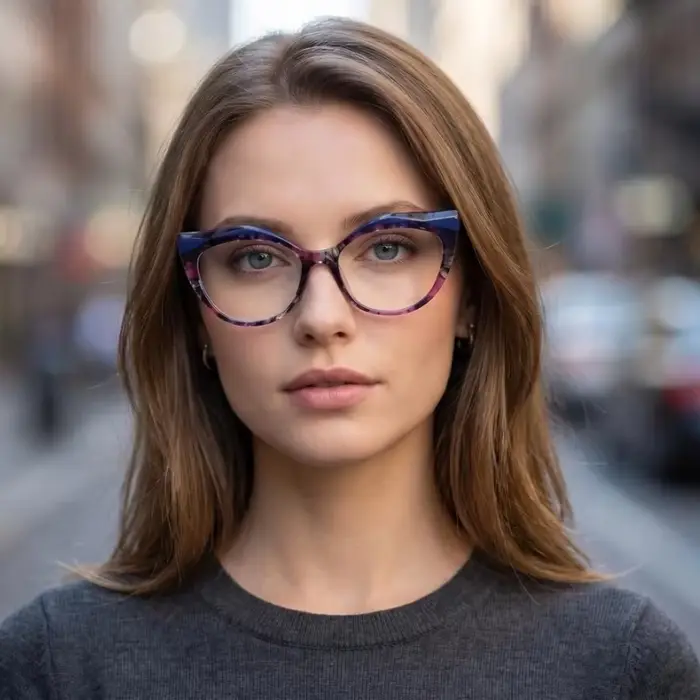 Lunettes en acétate vintage faites à la main de haute qualité