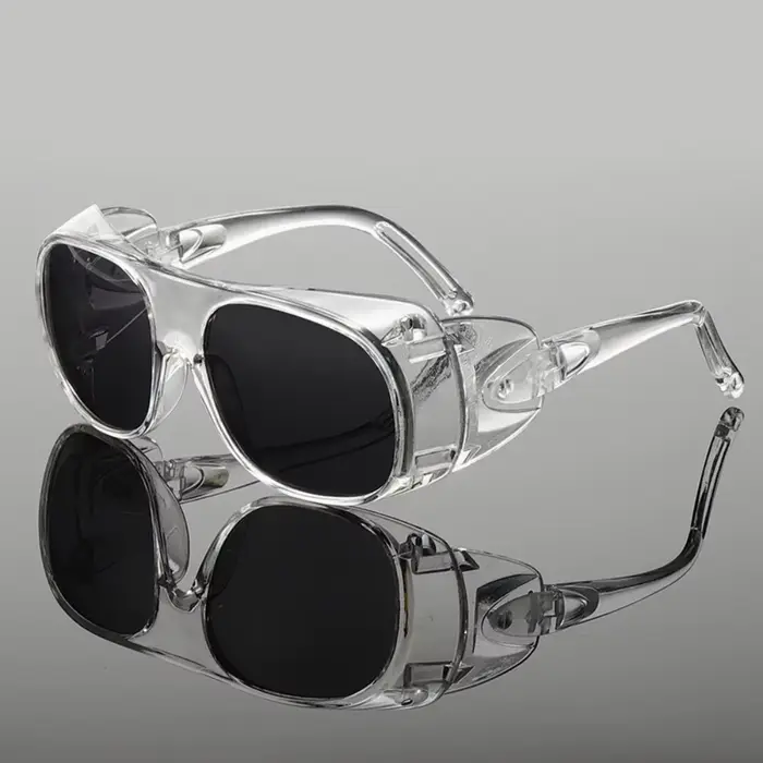 Lunettes de soleil polarisées avec protections latérales, protection UV400, verres miroir, pour spor