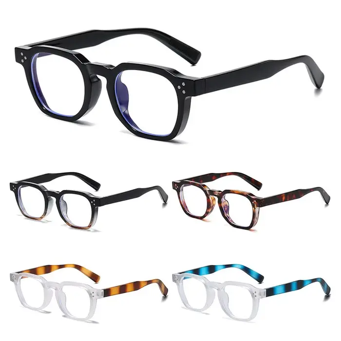 Lunettes de soleil à rivets ronds