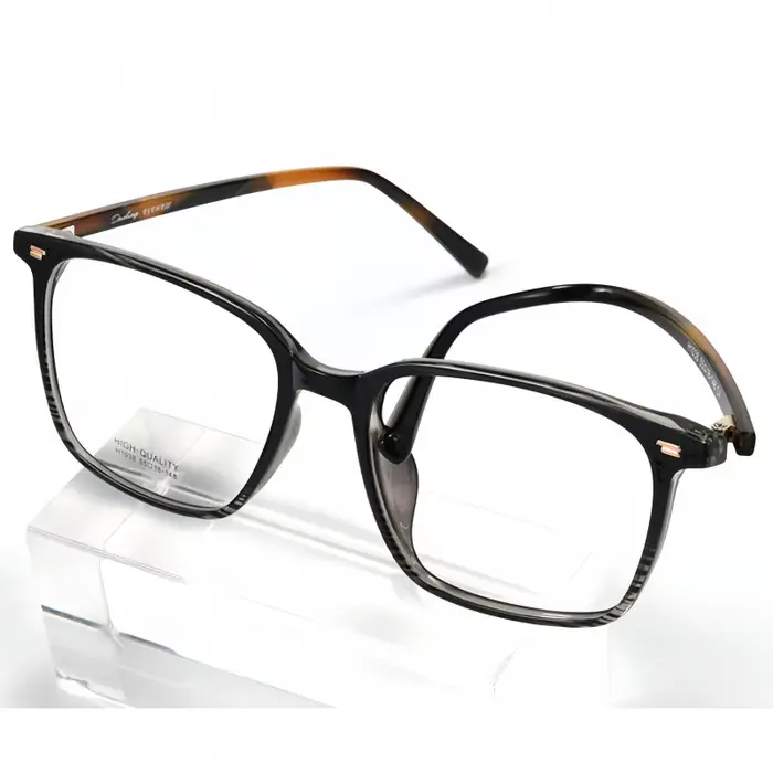 YIMARUILI haut de gamme rétro ovale hommes lunettes ultra-léger mode TR90 grande taille optique Pres