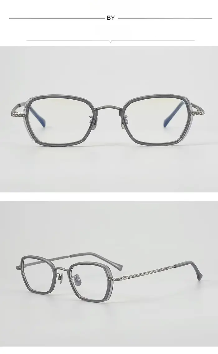 Lunettes rétro faites à la main pour femmes, monture en titane ultra-légère, verres correcteurs effe