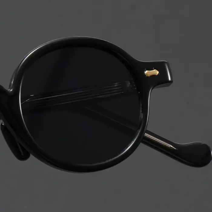 Petites lunettes de soleil rondes rétro Orange pour femmes et hommes