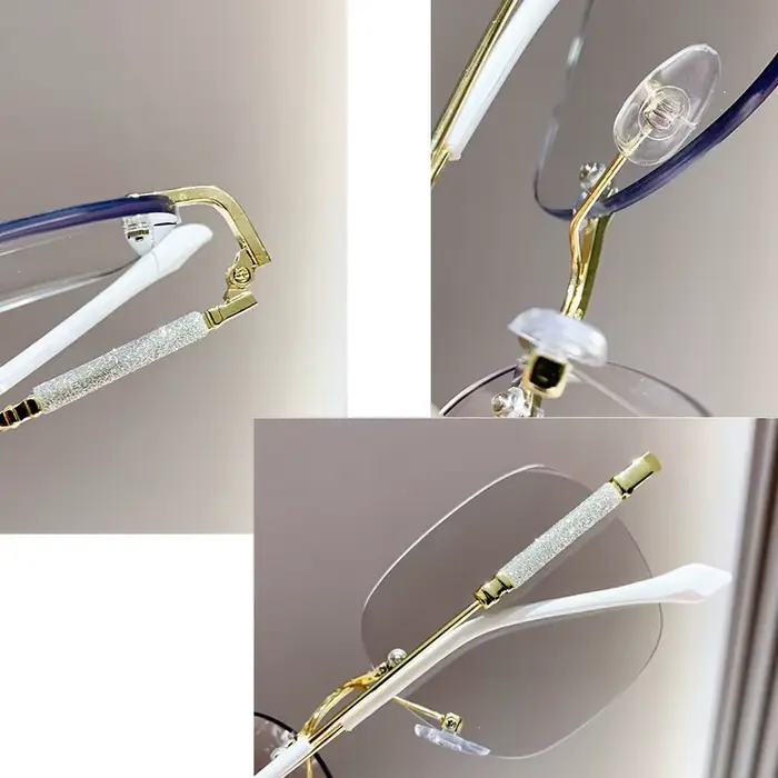 Lunettes de myopie photochromiques sans bords pour femmes