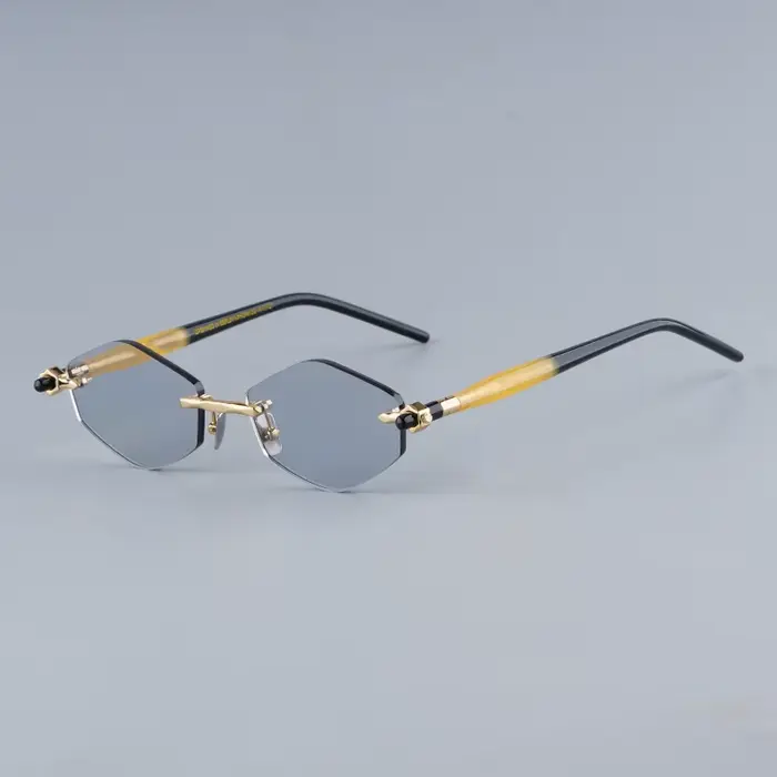 Maske P60 Designer Brand Lunettes de soleil carrées sans monture en acétate sans cadre