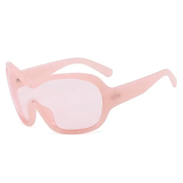 Lunettes de soleil oversize SO&EI Fashion style pilote, couleur gelée, pour femme, dégradées rétro, 