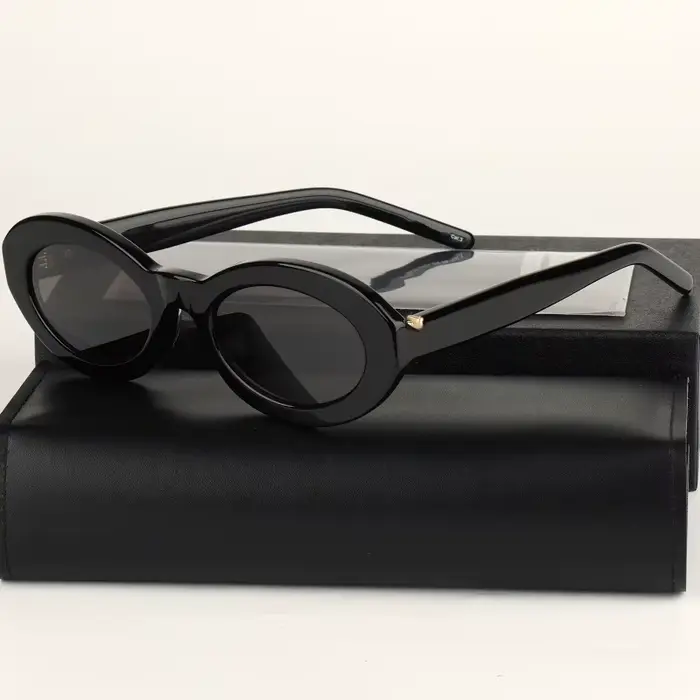 Lunettes de soleil ovales de luxe en acétate pour femmes, de marque, tendance, pour voyages, pour fi