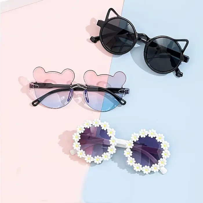 Ensemble de 3 lunettes mignonnes en forme de yeux de chat