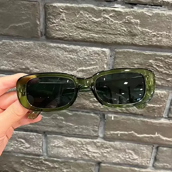 Classique rétro mode Anti-UV mode noir carré Vintage lunettes de soleil pour hommes femmes Chic oeil