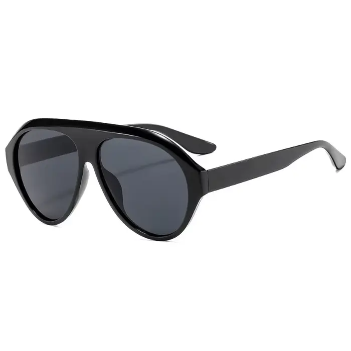 Lunettes de soleil aviateur à grande monture pour femmes, style punk, pour hommes, populaires, surdi