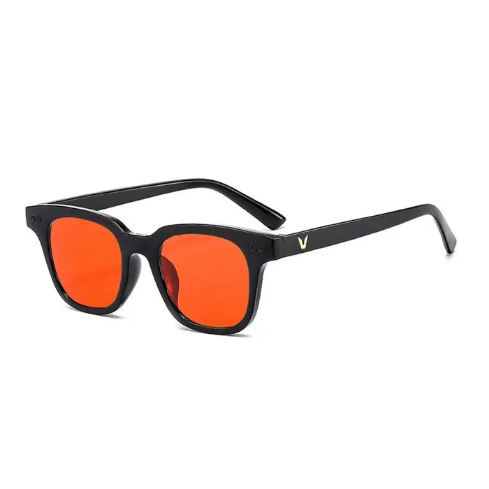 1 paire de lunettes de soleil pour hommes, design unique à monture carrée, accents métalliques, styl