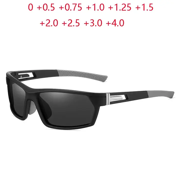 0 + 0.5 + 0.75 à + 4.0 Sport de plein air conduite presbyte lunettes de soleil hommes polarisés lentille colorée