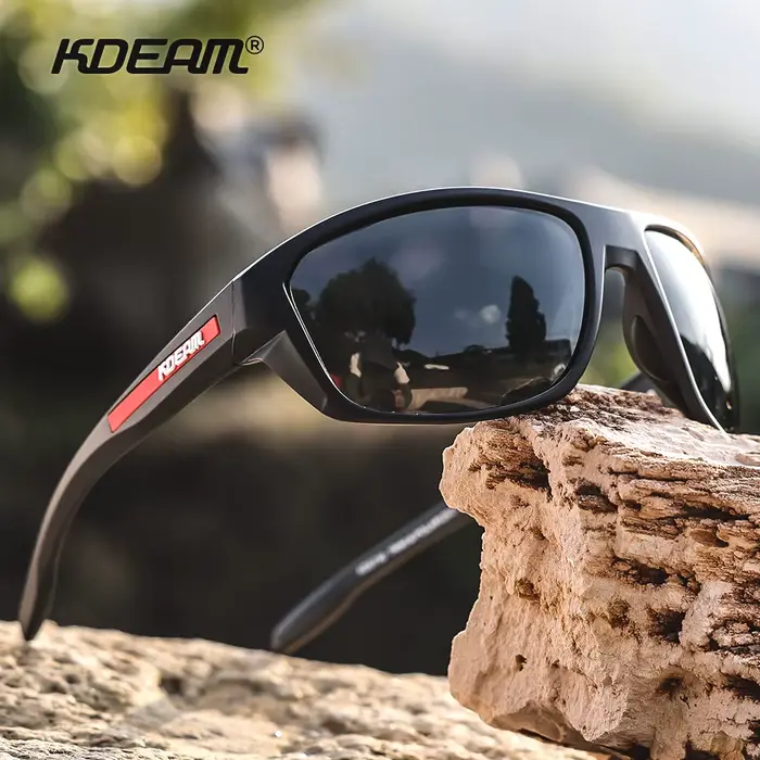 KDEAM toutes les lunettes de soleil de pêche noires polarisées Performance lunettes de soleil de spo