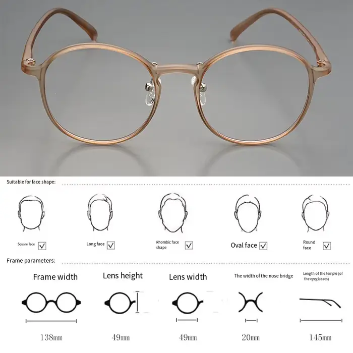 Monture de lunettes Ellipse ultralégère TR90