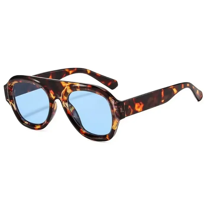 1 paire de lunettes de soleil Aviator tendance pour homme et femme