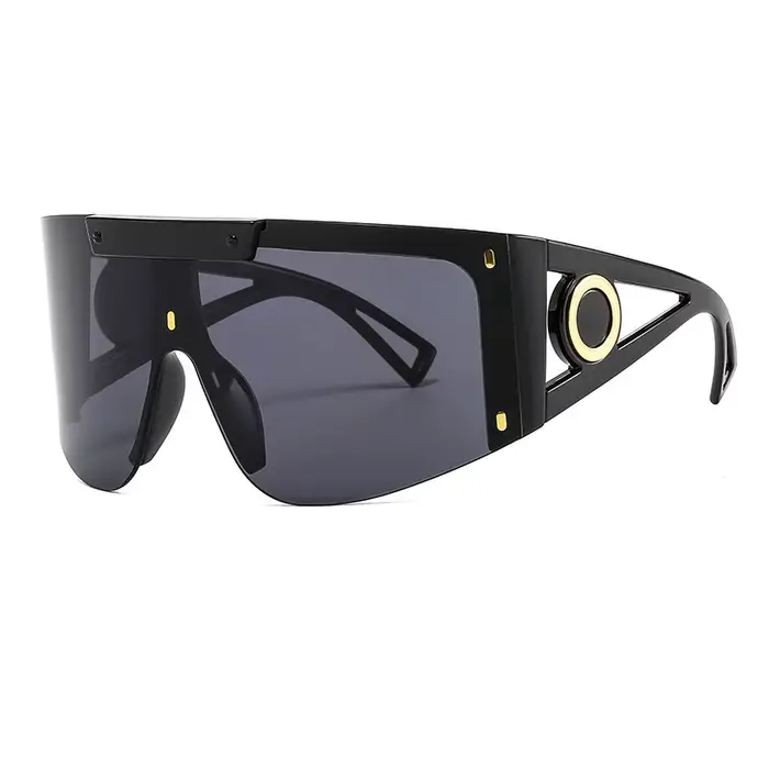 Masque pour hommes lunettes de soleil pour femmes mode une pièce lunettes de soleil carrées hommes s