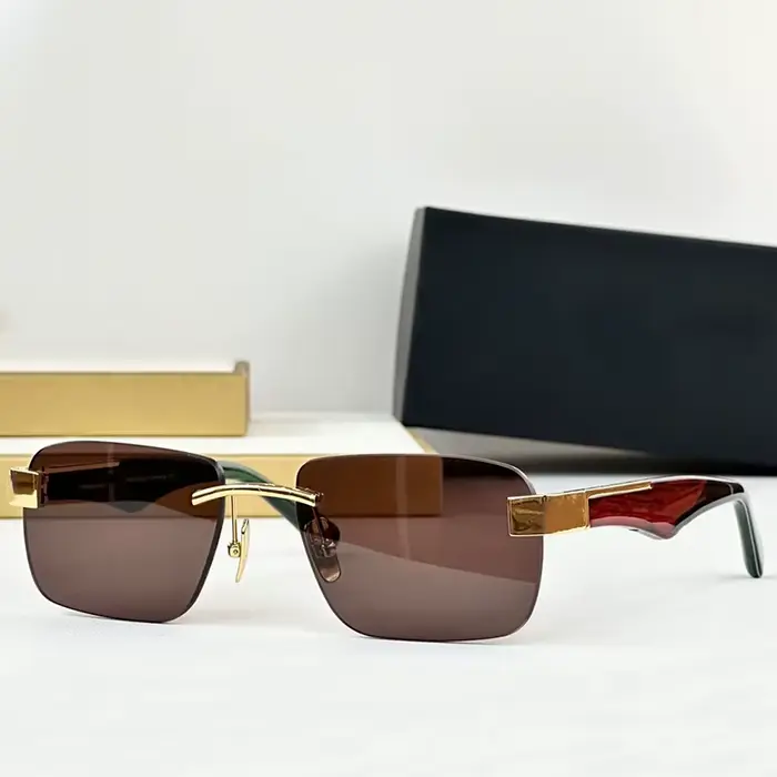 Lunettes de soleil rétro dégradées UV400 en acétate et alliage de haute qualité pour hommes et femme