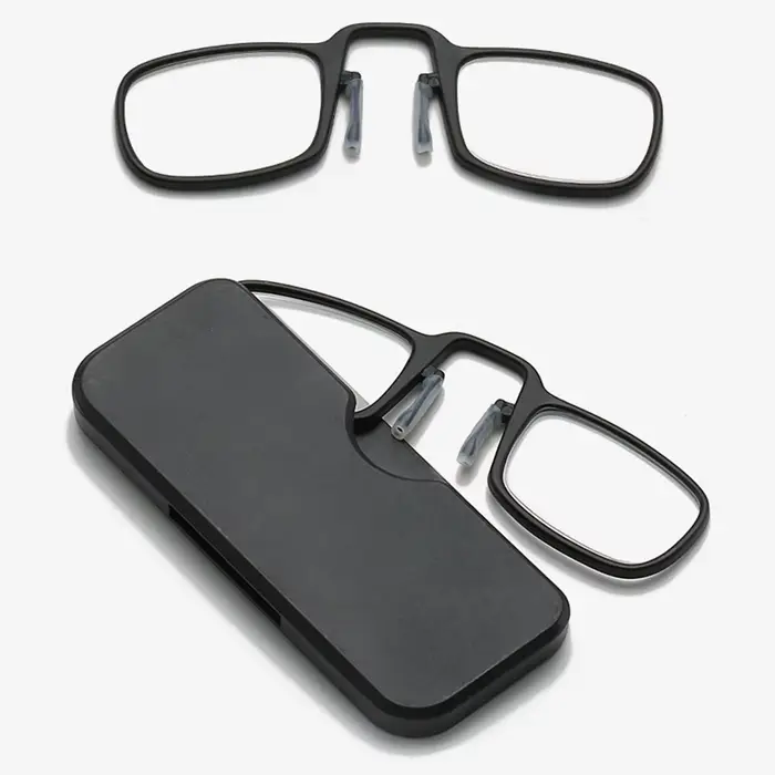 Lunettes de lecture à pince antarctique, lunettes presbytes portables, mini lunettes presbytes, Case