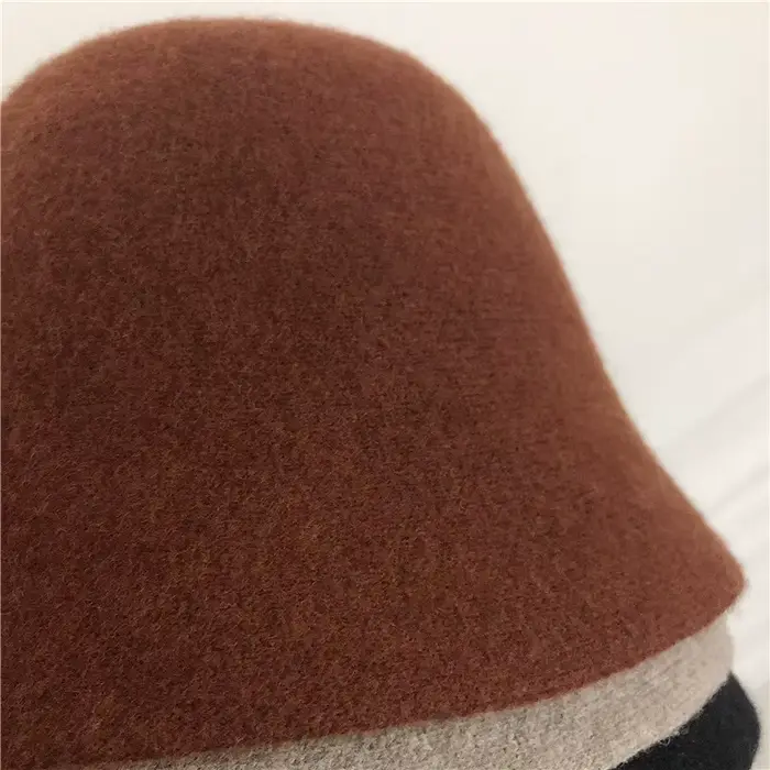 Japonais véritable laine Vintage chaud seau chapeau pour femmes feutre rétro dôme laine chapeaux fem