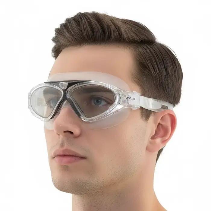 Lunettes de natation en silicone avec sangle