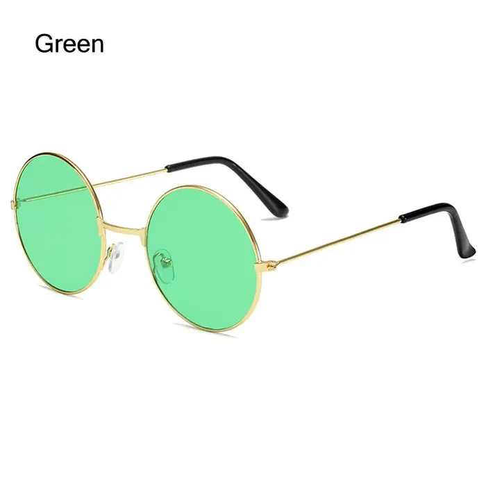 Chang Hiphelicopter-Lunettes de soleil rondes en métal pour hommes et femmes, lunettes circulaires, 