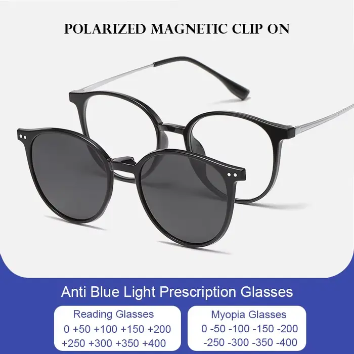 Lunettes à Clip magnétique pour femmes et hommes
