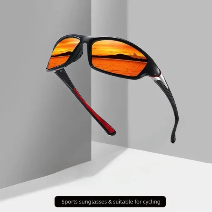 Lunettes de soleil de sport pour le cyclisme, la pêche, la course à pied, lunettes de soleil Rayed, lunettes de soleil d'extérieur pour hommes et femmes
