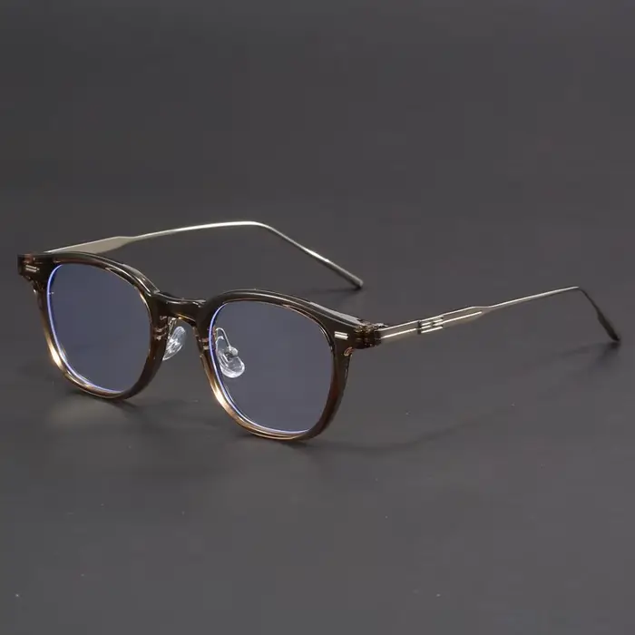 Lunettes rétro pour hommes et femmes, petit cadre carré en sramé, anti-lumière bleue, contrevenants 