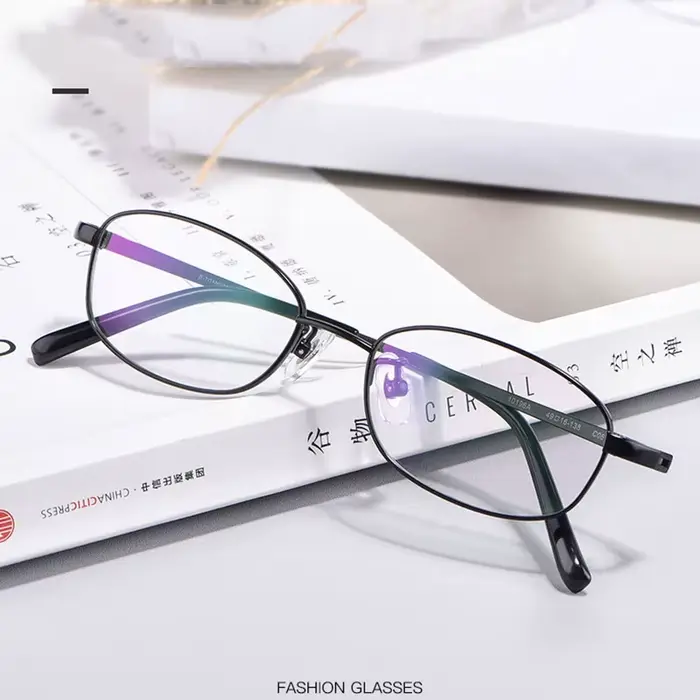 Lunettes optiques à monture en titane à jante complète pour hommes et femmes