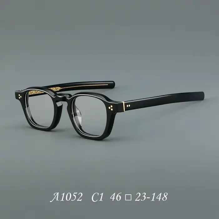 Premium fait à la main petit carré acétate lecture optique myopie lunettes cadre hommes femmes class