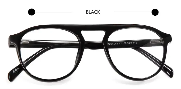 Lunettes Optiques Vintage en Acétate pour Homme et Femme, Monture Rétro, Bleue, Pilote, Ovale
