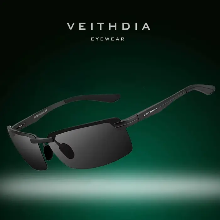 VEITHDIA-Lunettes de soleil de sport en aluminium pour homme et femme, verres polarisés, vintage, po