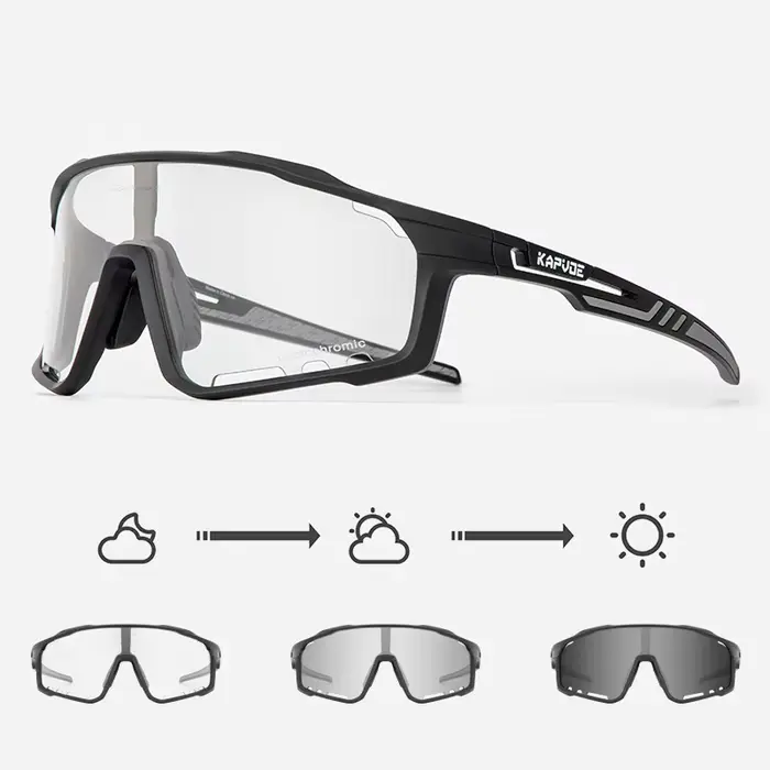 Lunettes photochromiques pour hommes et femmes, lunettes de Sport pour vélo, vtt, vélo de route, cyc