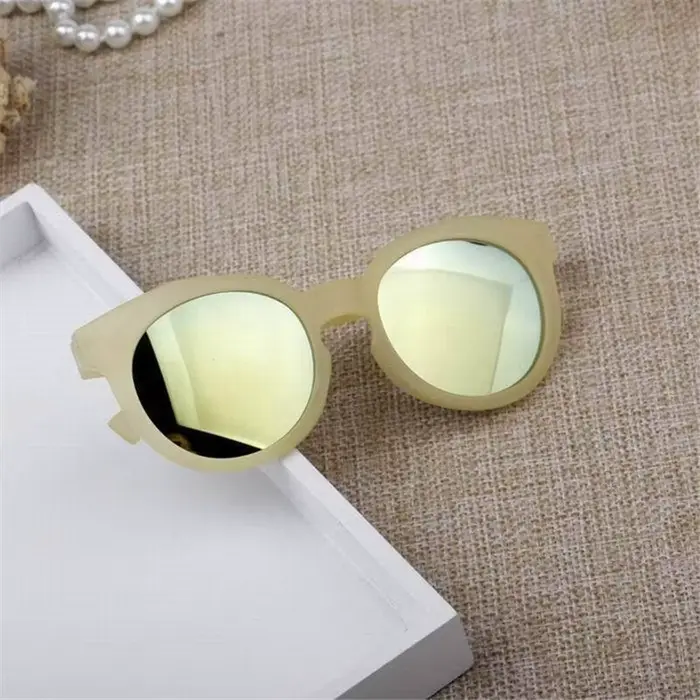 Lunettes de soleil tendance pour enfants, petites lunettes de soleil ovales noires, pour filles et g