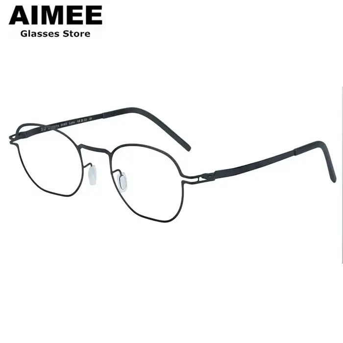 Garantie à vie pas de décoloration hommes lunettes carrées polygone marque allemande ultralégères sa