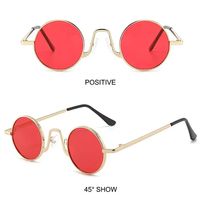 Petites Lunettes de Soleil Rondes de Protection UV400