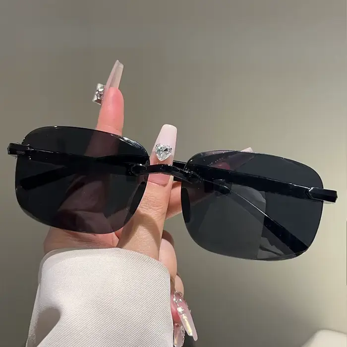 Lunettes de soleil pour hommes lunettes de soleil haut de gamme et à la mode résistantes aux UV sans