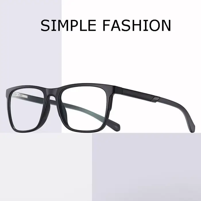 Lunettes rectangulaires à jante complète avec charnières à ressort, monture de lunettes TR-90, lunet