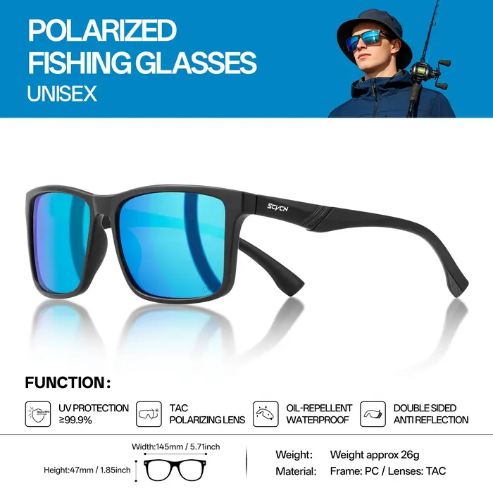 Lunettes de sport aquatiques polarisées SCVCN pour femmes, professionnelles pour le surf, la navigat
